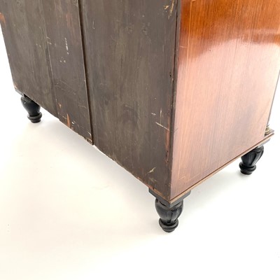 Lot 1828 - A Regency rosewood and kingwood banded...