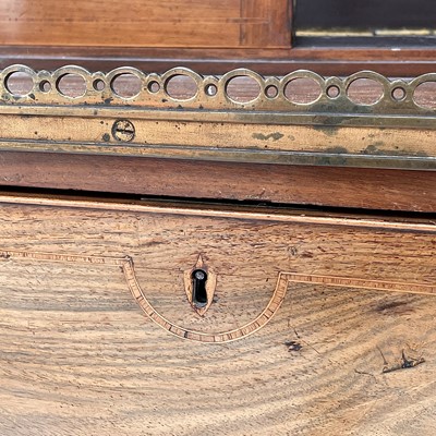 Lot 1828 - A Regency rosewood and kingwood banded...