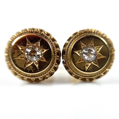 Lot 168 - A pair of Victorian 18ct (tested) Etruscan...