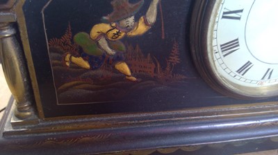 Lot 59 - A Chinoiserie mantle timepiece, circa 1920,...