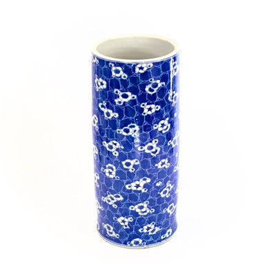Lot 151 - A Japanese blue and white porcelain prunus...