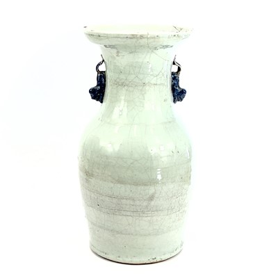 Lot 99 - A Chinese celadon vase, 19th century,...