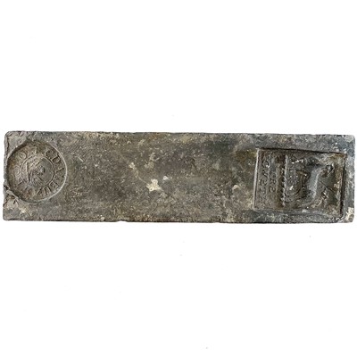 Lot 396 - A late 19th century Treloweth 56lb tin ingot...