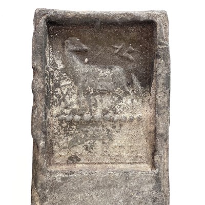 Lot 401 - A Treloweth 28lb tin ingot, salvaged from the...