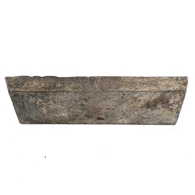 Lot 401 - A Treloweth 28lb tin ingot, salvaged from the...