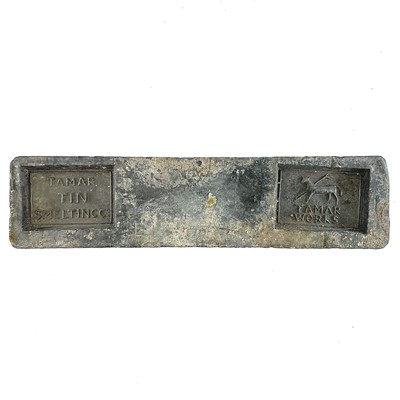 Lot 402 - A Tamar Tin Smelting Co, double marked 28lb...