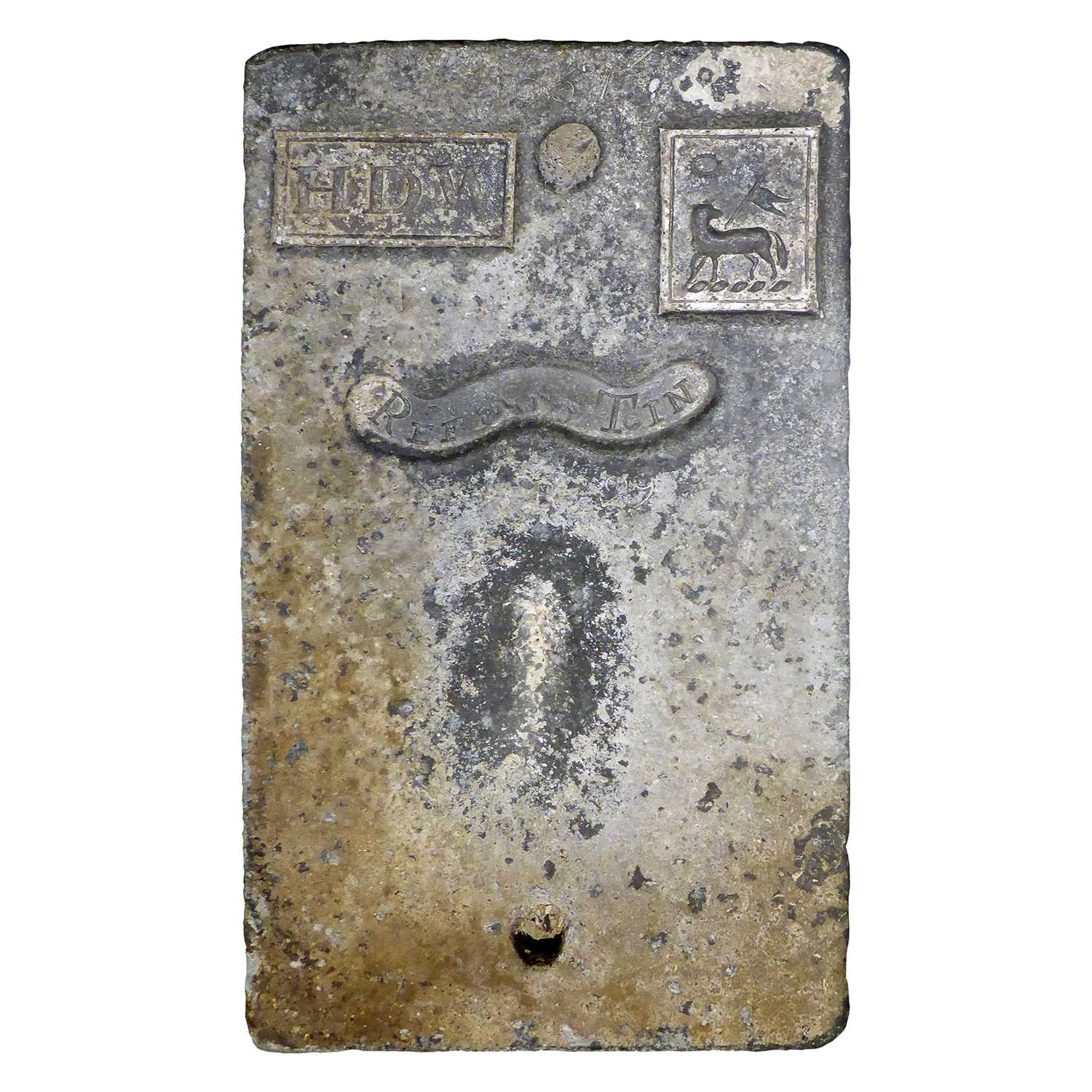 Lot 406 - An extremely rare pre 1832 tin ingot 'coinage...