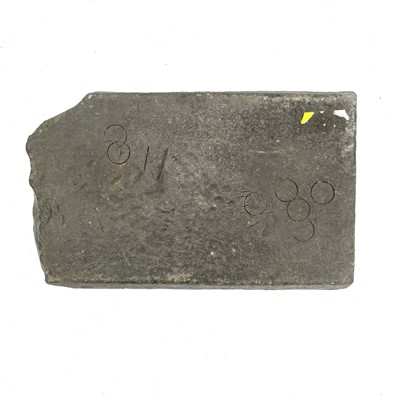 Lot 193 - A 19th century Redruth end of tin ingot,...