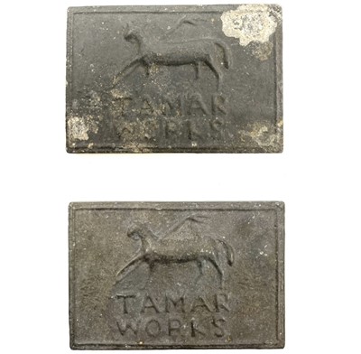 Lot 420 - Two 19th century Tamar Works tin plates,...