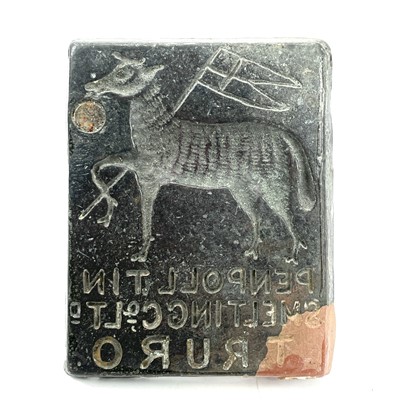 Lot 422 - A bronze hot mark inscribed 'PENPOLL TIN...