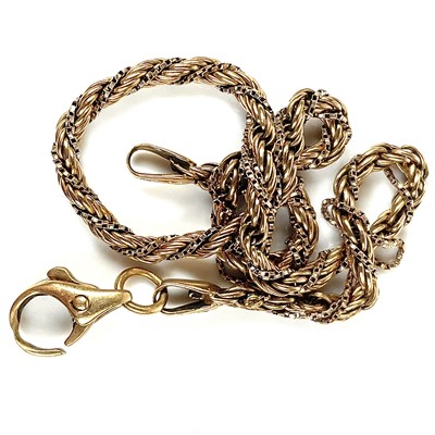 Lot 116 - A 9ct gold rope twist bracelet, length 20cm,...