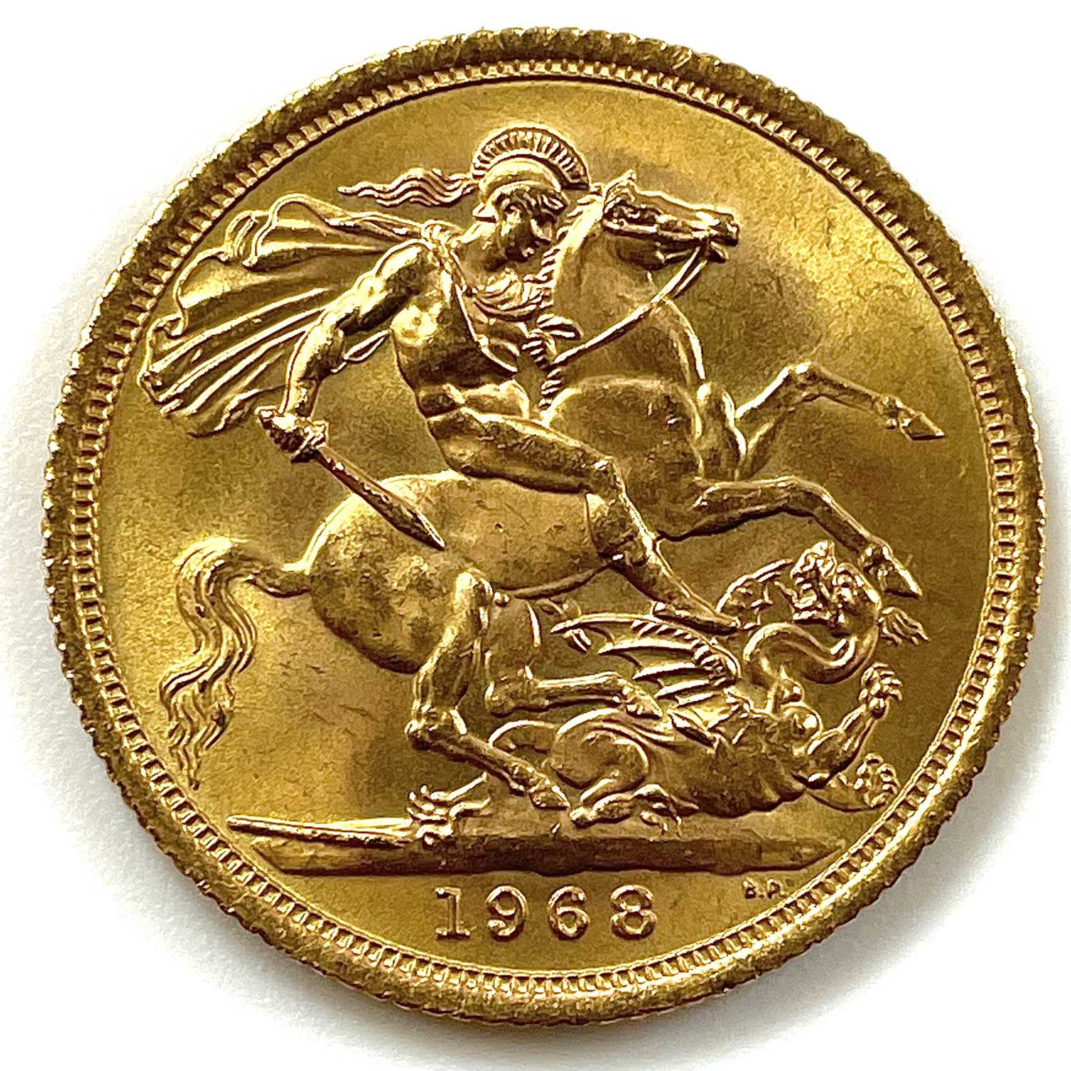 Lot 82 - A 1968 full sovereign coin.