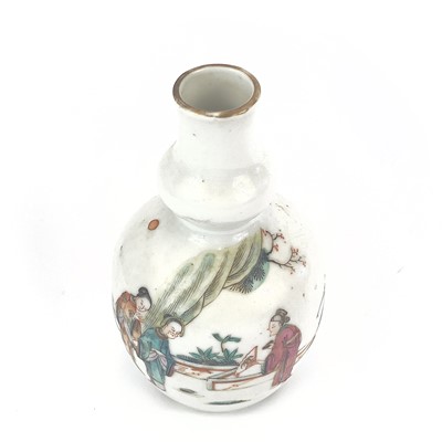 Lot 5 - A Chinese famille rose porcelain double gourd...
