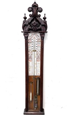 Lot 1702 - A Victorian Admiral Fitzroy barometer, with...