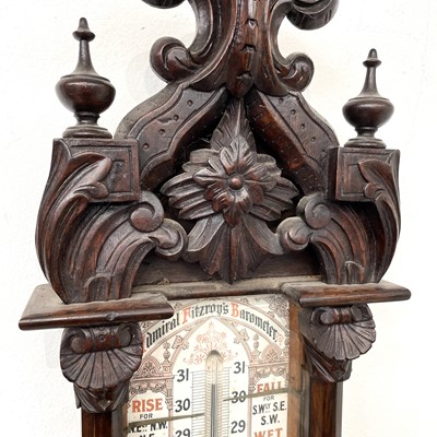 Lot 1702 - A Victorian Admiral Fitzroy barometer, with...