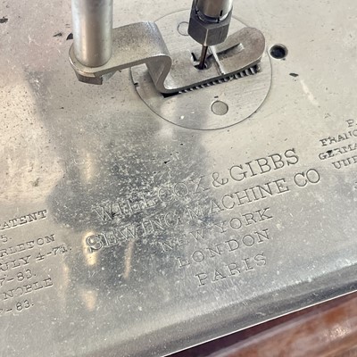 Lot 8 - A Willcox and Gibbs 'Silent' sewing machine,...