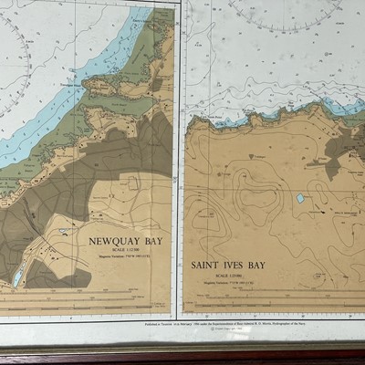 Lot 28 - A mid 20th century sea chart of the Approaches...