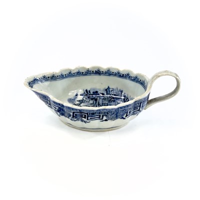 Lot 71 - A Chinese export blue and white porcelain...