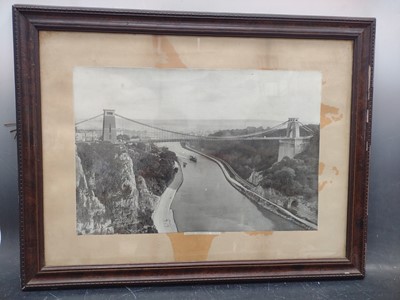 Lot 92 - Clifton Suspension Bridge at the turn of the...