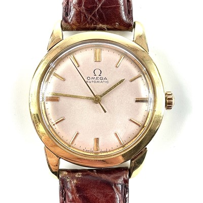 Lot 334a - An Omega 18ct gold automatic gentlemans...