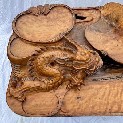 Lot 263 - An unusual Chinese root wood table, 20th...