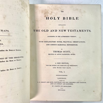 Lot 1104 - BIBLE INTEREST. 'The Holy Bible Containing The...