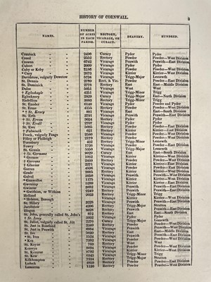 Lot 1109 - CORNWALL INTEREST. 'The History of Cornwall,'...