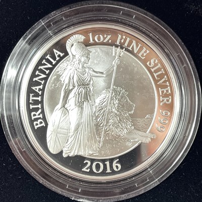 Lot 26 - G.B. Silver Proof 2016 Britannia Coin Set of 6 Coins.
