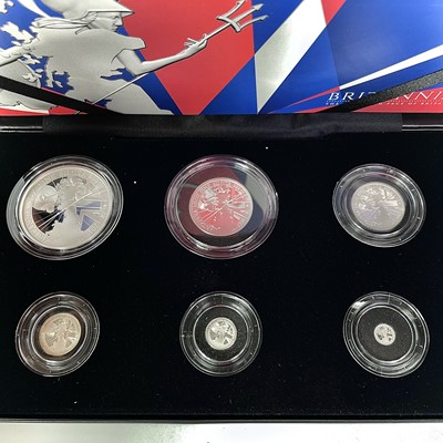 Lot 27 - G.B. Silver Proof 2017 Britannia Coin Set of 6 Coins.