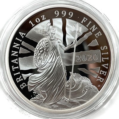 Lot 28 - G.B. Silver Proof 2020 Britannia Coin Set of 6 Coins.