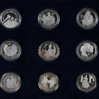 Lot 31 - G.B. & Commonwealth Royal Mint 2006 80th Birthday Silver Proof Coin Collection (x18).