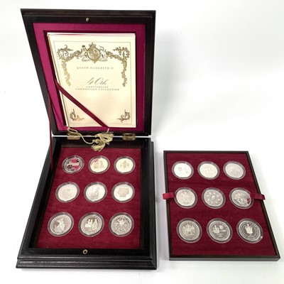 Lot 32 - G.B. Commonwealth/World Proof Silver Royal Mint 1993 40th Anniv. of Coronation Collection (x18).