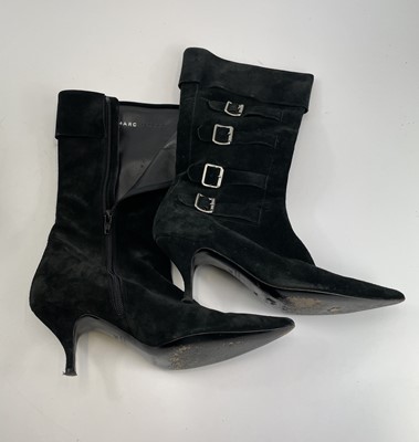 Lot 321 - A pair of Marc Jacobs Vero Cuoio black suede...