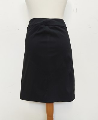 Lot 308 - A Christian Dior Boutique black leather skirt,...