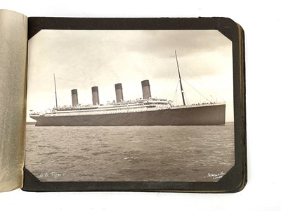 Lot 14 - SS Titanic, A black and white photograph, by...