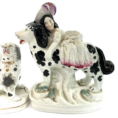 Lot 807 - A pair of Staffordshire figures, circa 1880,...