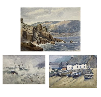 Lot 337 - C. F. D. Boats at Sennen Watercolour Signed...