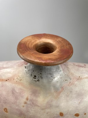 Lot 451 - John BEDDING (1947) Large raku bottle vase...