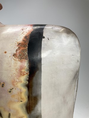 Lot 451 - John BEDDING (1947) Large raku bottle vase...