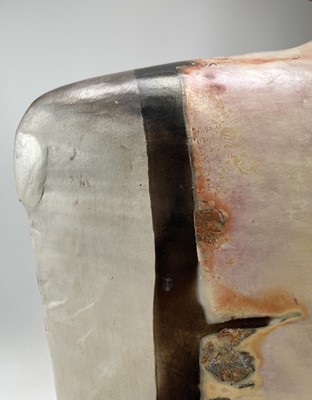 Lot 451 - John BEDDING (1947) Large raku bottle vase...