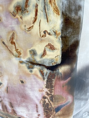 Lot 451 - John BEDDING (1947) Large raku bottle vase...
