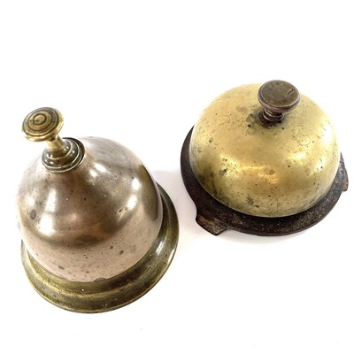 Lot 126 - A Russell & Erwin MFG & Co brass service bell...