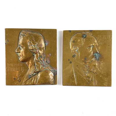 Lot 52 - Two Viennese bronze plaquettes, by Franz...