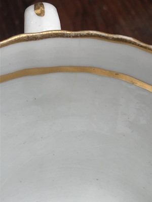 Lot 817 - A good Newhall porcelain tea set, circa 1800,...