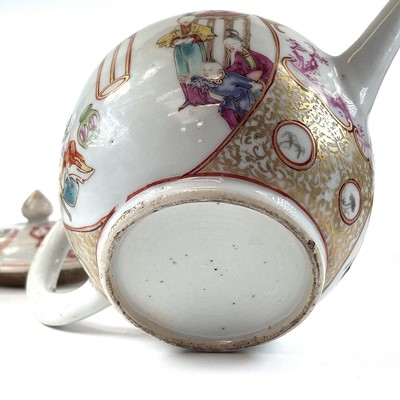 Lot 93 - A Chinese famille rose porcelain teapot, 18th...