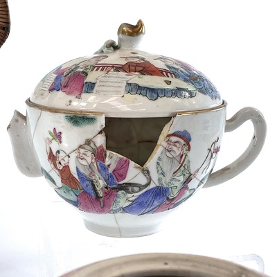 Lot 188 - Five Chinese porcelain teapots, 18th and 19th...