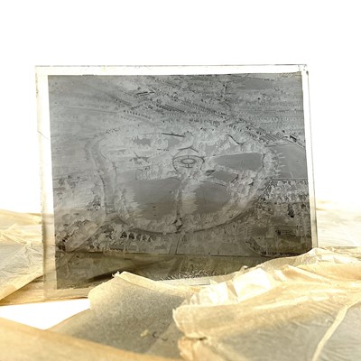Lot 181 - Topographical glass plate negatives of aerial...