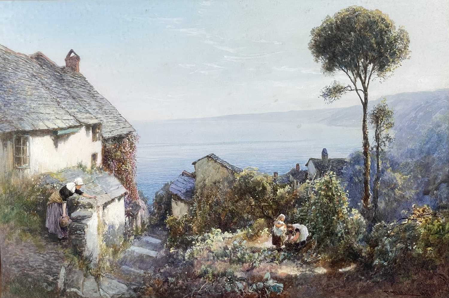 Lot 1401 - John WHITE (1851-1933) Coverack, Cornwall...