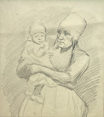Lot 214 - Frederick HALL (1860-1948) Dutch Mother and...