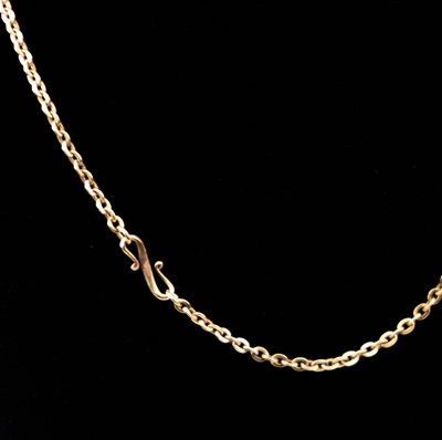 Lot 158 - A gold moonstone fringe necklace.